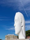 Julia, the white marble sculpture made by Jaume Plensa.