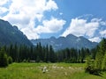 Julian Alps in Slovenia landscape, mountain view