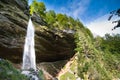 Pericnik waterfall in Julian Alps in Slovenia