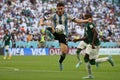 Julian Alvarez in action during the match between Argentina National Team vs. Saudi Arabia National Team