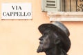 Juliet's balcony street - Verona in Italy Royalty Free Stock Photo