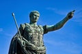 Julius Caesar, ancient statue in Rome, Italy. Concept for leadership, personal growth, personal development Royalty Free Stock Photo