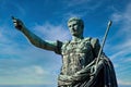 Julius Caesar, ancient statue in Rome, Italy. Concept for leadership, personal growth, personal development Royalty Free Stock Photo