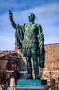 Julius Caesar statue in Rome, Italy Royalty Free Stock Photo