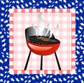 July 4th BBQ Background Royalty Free Stock Photo