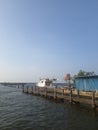 29 July 2022, Ancol, Jakarta, Indonesia - the beach area of Lagon Ancol, the garden of dreams Royalty Free Stock Photo