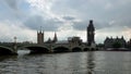 Architectural detail of Westminster Bridge in London, England Royalty Free Stock Photo