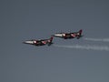 19 July 2009, `Asas de Portugal` Jets during the famous Air Show in Vigo. Royalty Free Stock Photo