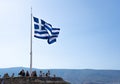 July 16, 2021, Athens, Greece. Greece flag waving in the wind. Greece Independence Day