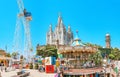 Amusement Park and Church at Tibidabo hill