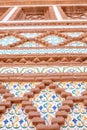 Aragon tower tile texture in Poble Espanyol Royalty Free Stock Photo