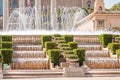 Magic Fountain of Montjuic in Barcelona Royalty Free Stock Photo