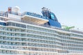 Norwegian Epic Cruise Ship docked in Barcelona port Royalty Free Stock Photo