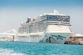 Norwegian Epic Cruise Ship docked in Barcelona port Royalty Free Stock Photo