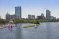 Back Bay Boston skyline with Charles River Royalty Free Stock Photo