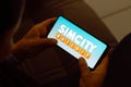 July 10, 2023, Brazil. In this photo illustration, the SimCity BuildIt logo is displayed on a smartphone screen