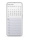 July 2023 calendar smartphone