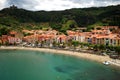 17 JULY 2009, COLLIOURE, FRANCE - people enjoying the summer holidays on the beach of Collioure Royalty Free Stock Photo