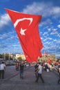 July 15 Coup Attempt Protests in Istanbul Royalty Free Stock Photo