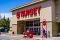 July 30, 2018 Cupertino / CA / USA - Entrance to one of the Target stores located in south San Francisco bay area Royalty Free Stock Photo