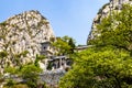 July 2017 - Denfeng, Henan, China - Sanhuang Basilica on the top of Songshan Mountain.