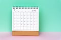 July 2022 desk calendar