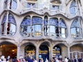 July 17, 2018. Facade of Casa Batallo designed by Antoni GaudÃÂ­. Barcelona, Catalonia. Spain.