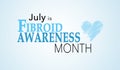 July is Fibroid Awareness Month Royalty Free Stock Photo