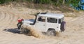 July 31, 2021, Florida, United States, old school vintage 1977 TEQ Toyota Land Cruiser FJ40