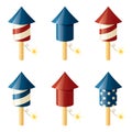 July Fourth Fireworks Royalty Free Stock Photo