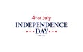 July Fourth. Independence Day in Usa. Poster Banner or Greeting card July Fourh
