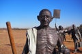 2 July 2019 - Ghandi sculpture at Maropeng, the Cradle of Humankind, Johannesburg, South Africa