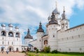 July 29, 2020. Golden Ring of Russia. Kremlin wall of the ancient Rostov Kremlin. Cathedral of the assumption