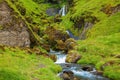 July in Iceland. Basalt mountains