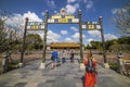 Imperial City, Hue, Vietnam. Beautiful Image view of Ancient Vietnamese palace and fortified citadel building