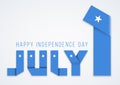 July 1, Independence Day of Somalia congratulatory design with somalian flag elements. Vector illustration