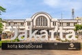 Jakarta Kota railway station in the old city core of Kota, Jakarta, Indonesia Royalty Free Stock Photo