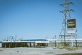 KRAMER JUNCTION, CALIFORNIA: View of the famous Astroburger diner restaurant in Southern California