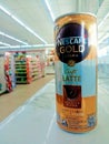 12 July 2023 Lamphun Thailand Nescafe Gold Latte Less Sugar