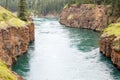 Miles Canyon, Yukon River, Whitehorse, Yukon Territories, Canada Royalty Free Stock Photo