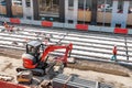 Excavations at the construction and repair works at the city street