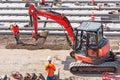 Excavations at the construction and repair works at the city street