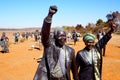 2 July 2019 - Mandela sculpture at Maropeng, the Cradle of Humankind, Johannesburg, South Africa