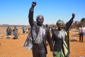 2 July 2019 - Mandela sculpture at Maropeng, the Cradle of Humankind, Johannesburg, South Africa Royalty Free Stock Photo