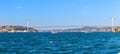 The 15 July Martyrs Bridge and the Bosphorus, sea panorama, Istanbul, Turkey