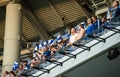 fans at a football match