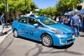 July 16, 2019 Mountain View / CA / USA - Nuro self driving vehicle on display at Technology Showcase; Nuro is an American robotics