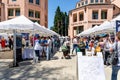 July 16, 2019 Mountain View / CA / USA - People visiting the Technology Showcase, a one-day outdoor event where local tech