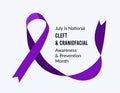 July is National Cleft and Craniofacial Awareness and Prevention Month. Vector illustration Royalty Free Stock Photo
