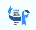July is National Juvenile Arthrits Awareness Month. Vector illustration
